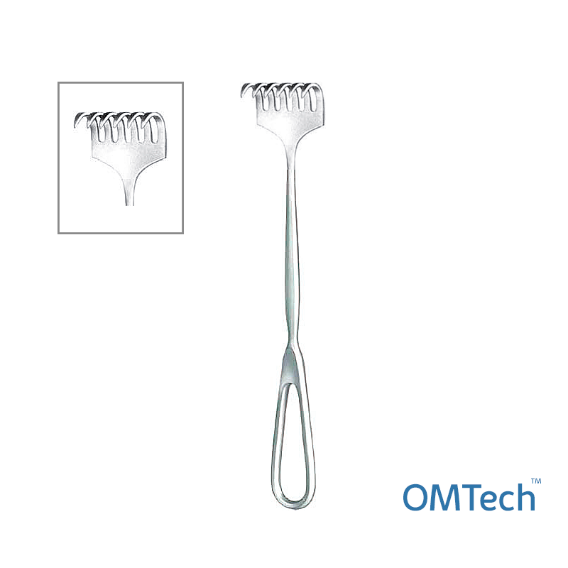 Ретрактор (розширювач) за Martin (Мартін), 6 зубців, гострий, довжина 22,5 см INSIDEMED